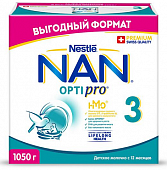 NAN 3 Optipro (НАН) смесь сухая для детей с 12 месяцев, 1050г, Нестле